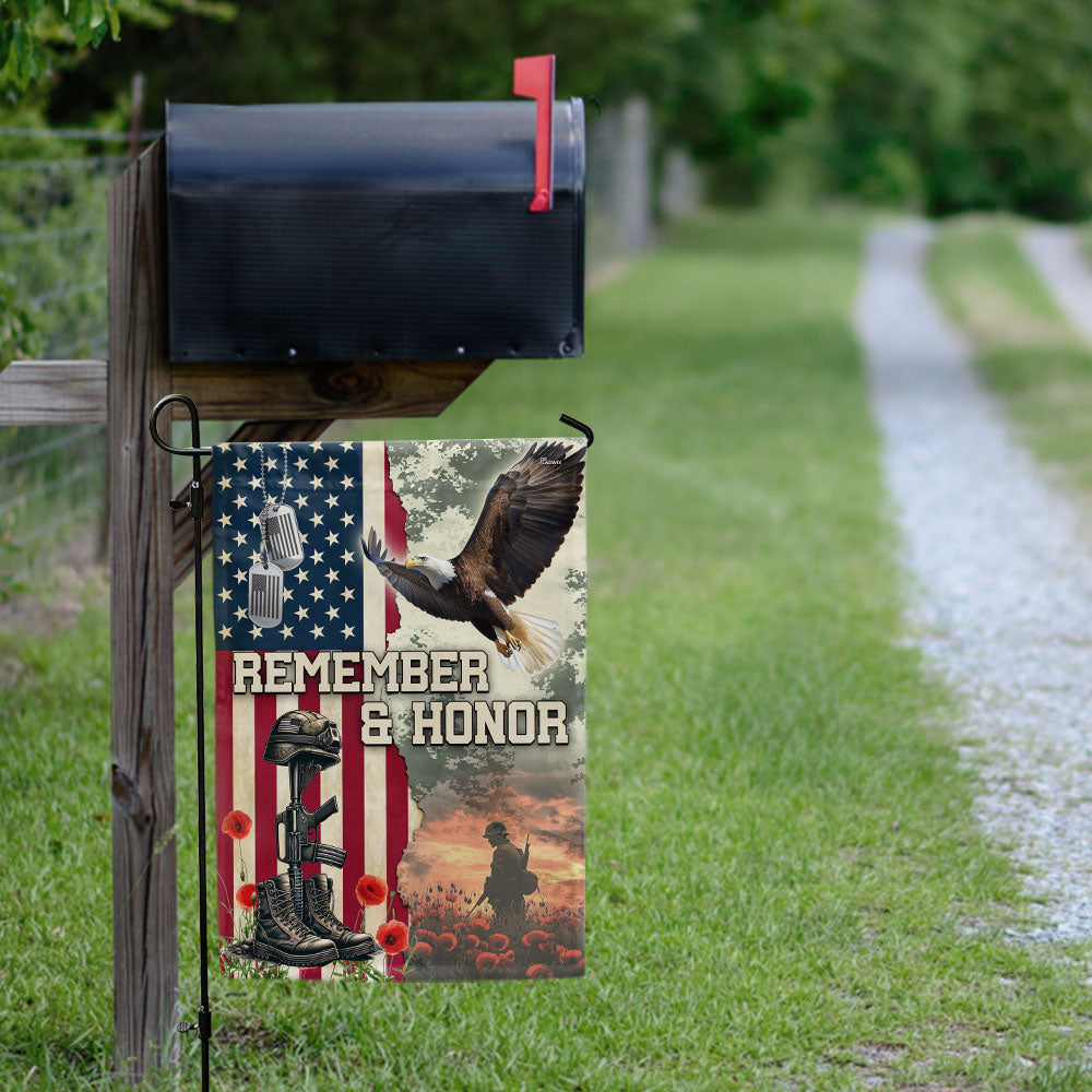 Memorial Day Veteran Remember & Honor Flag NNT02DTD