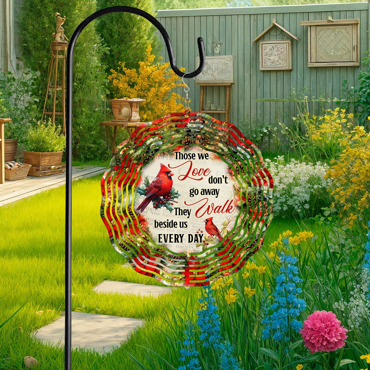 Memorial Cardinal Sympathy Those We Love Don't Go Away Wind Spinner TQN4825HVN
