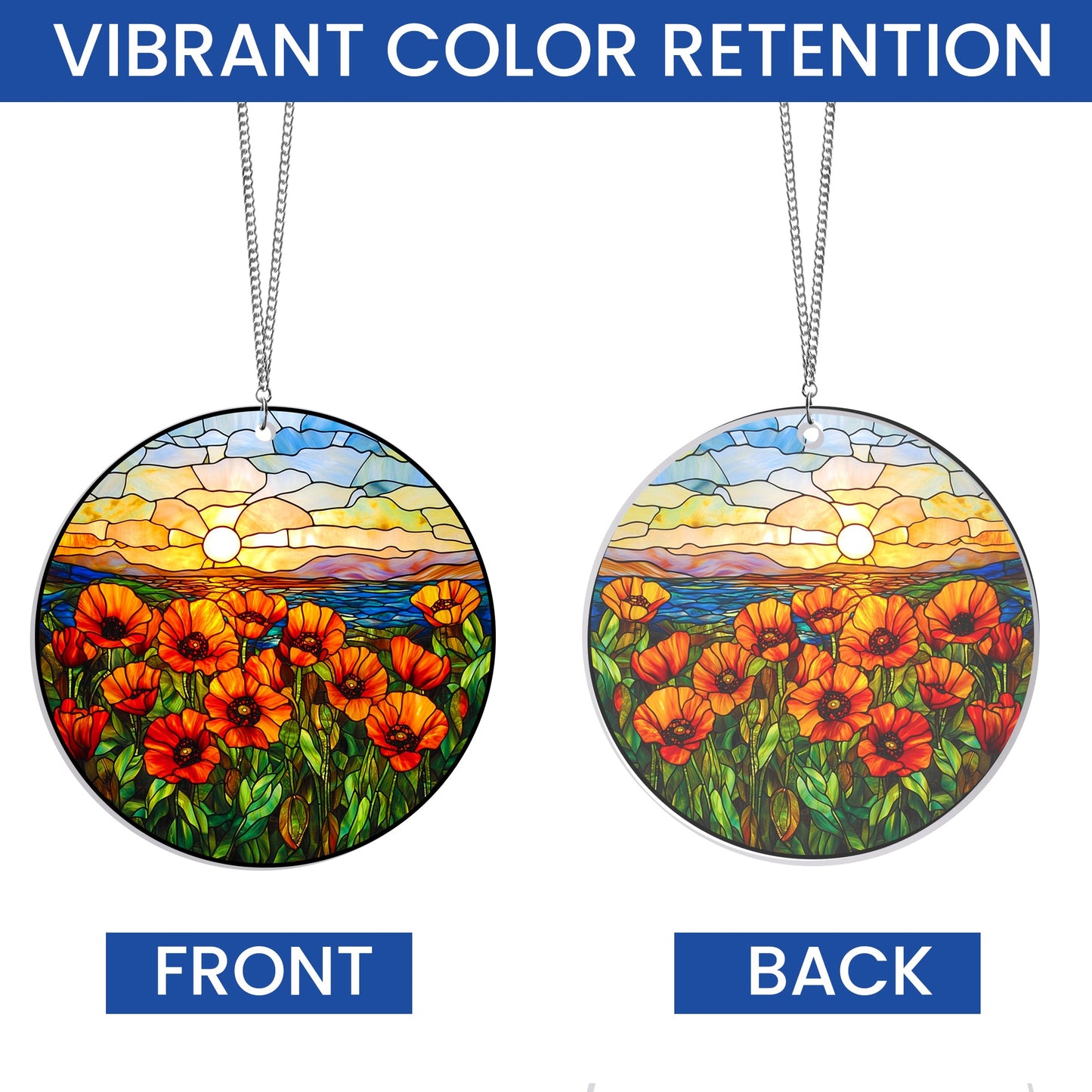 California Poppies Acrylic Suncatcher Hanging Sign Gift For California VTM985AS