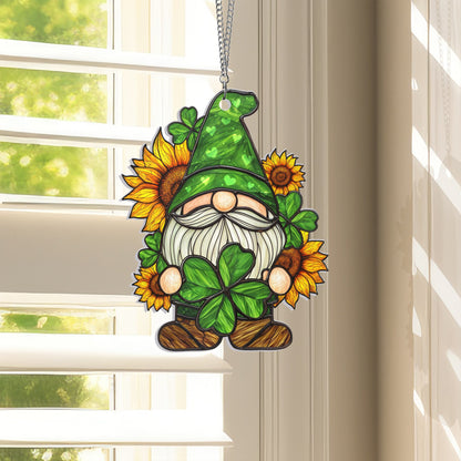 Sunflower Gnome Shamrock St Patrick's Day VTM960AS