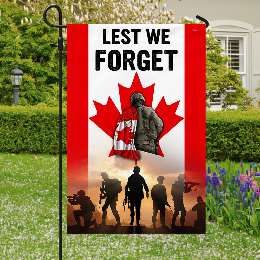 Canadian Veteran Flag Lest We Forget BNN186F