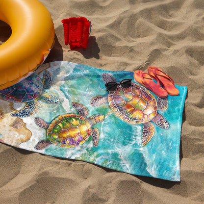 Beach Towel with Sea Turtle LHB130HVN