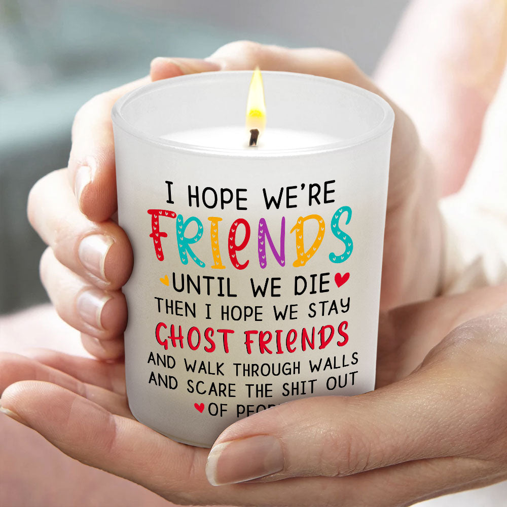 Best Friends Candle Funny Ghost Friends Gifts Lavender Vanilla 10oz Candle Cup