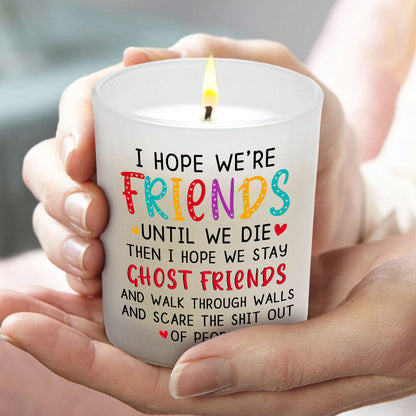 Best Friends Candle Funny Ghost Friends Gifts Lavender Vanilla 10oz Candle Cup