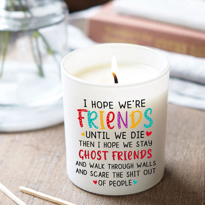 Best Friends Candle Funny Ghost Friends Gifts Lavender Vanilla 10oz Candle Cup