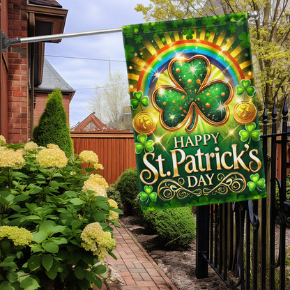 Shamrock Happy St. Patrick's Day Flag MLN5012F