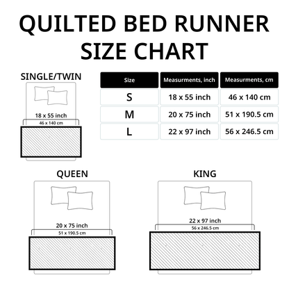 Ocean Quilted Bed Runner NCU0VT255
