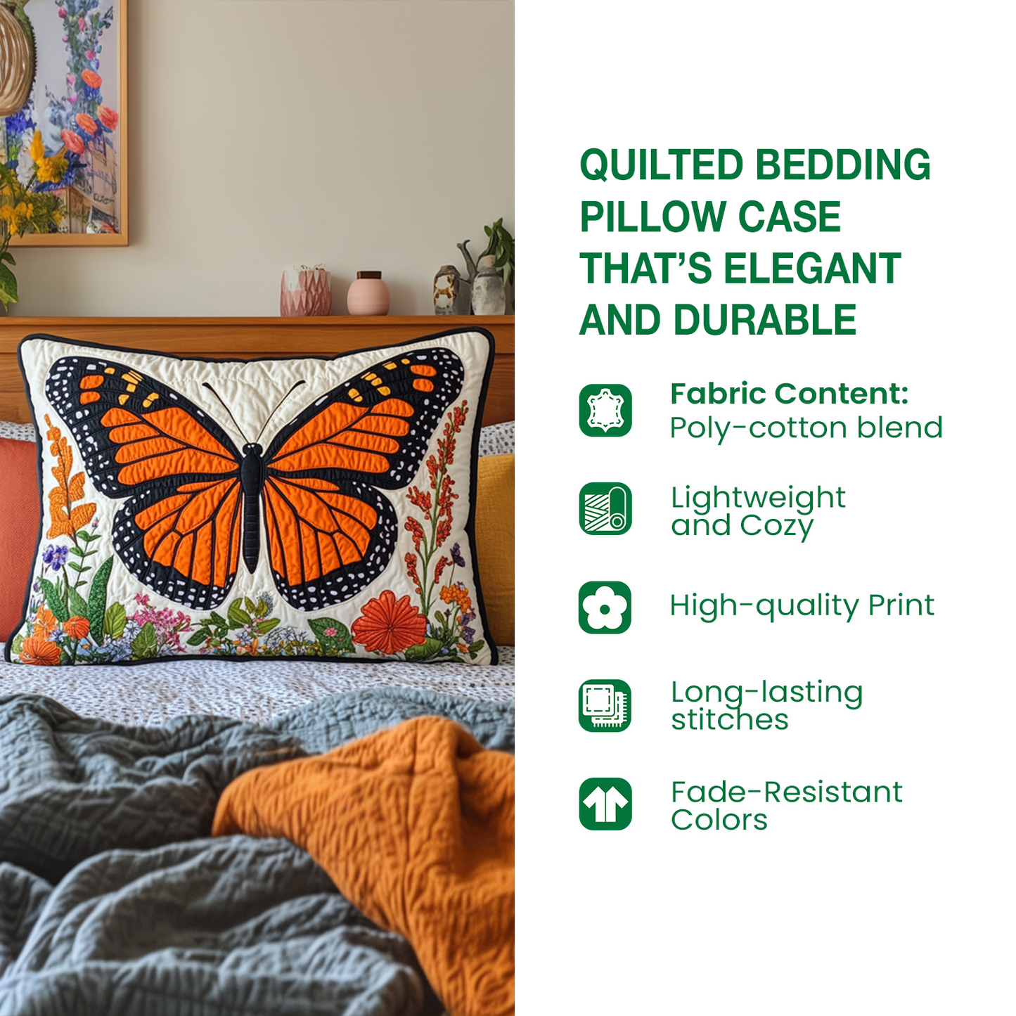 Aloha Comfort Quilted Bedding Pillow Case NCU0VL1800