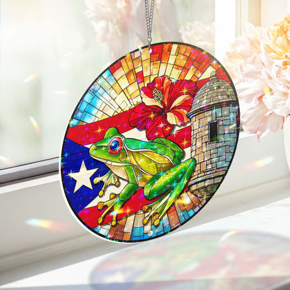 Puerto Rico Hologram Window Hanging VTM1519NGT