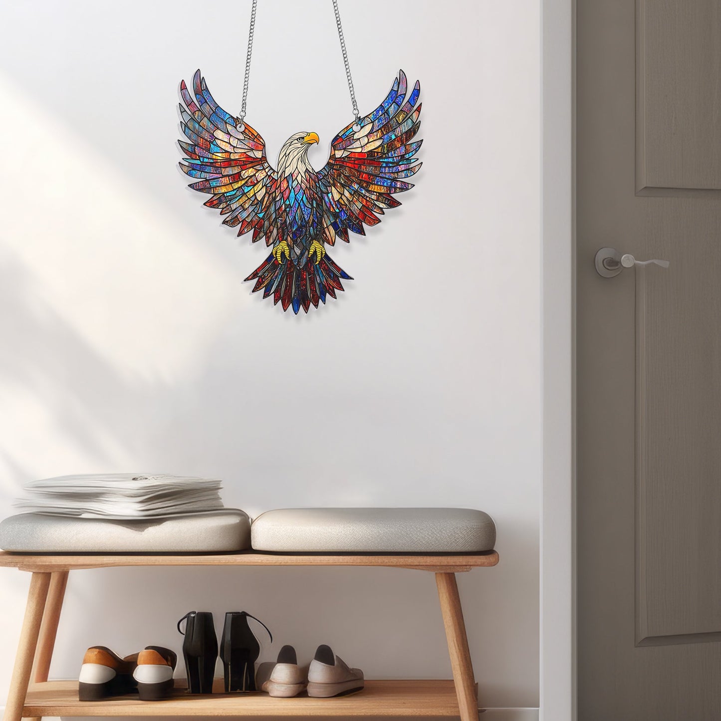 Bald Eagle Suncatcher Acrylic Window Hanging VTM1055PMN