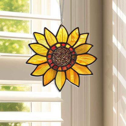 Sunflower Acrylic Suncatcher Window Hanging MLN4259DNV