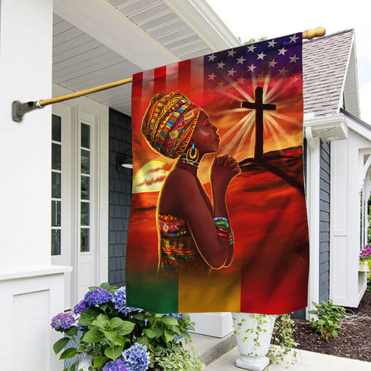 Black History Month, African American, Black Woman Flag QNN693F