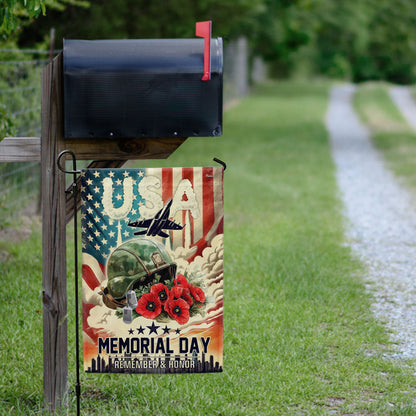 Memorial Day Remember And Honor USA Veterans Flag PHB08DTD