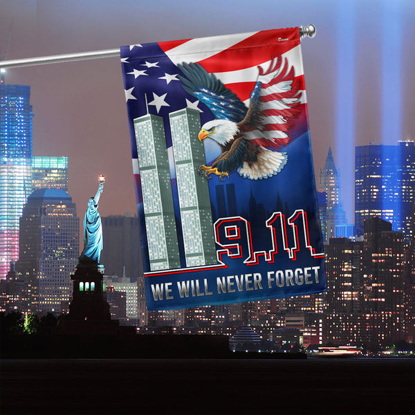 911 Patriot Day 9/11 September 11 Never Forget Flag TQN1426F