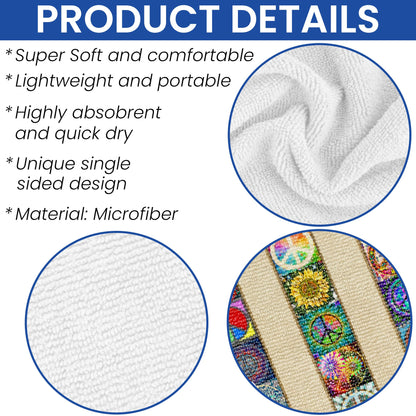 Peace Sign Hippie Beach Towel MLN5762LTH