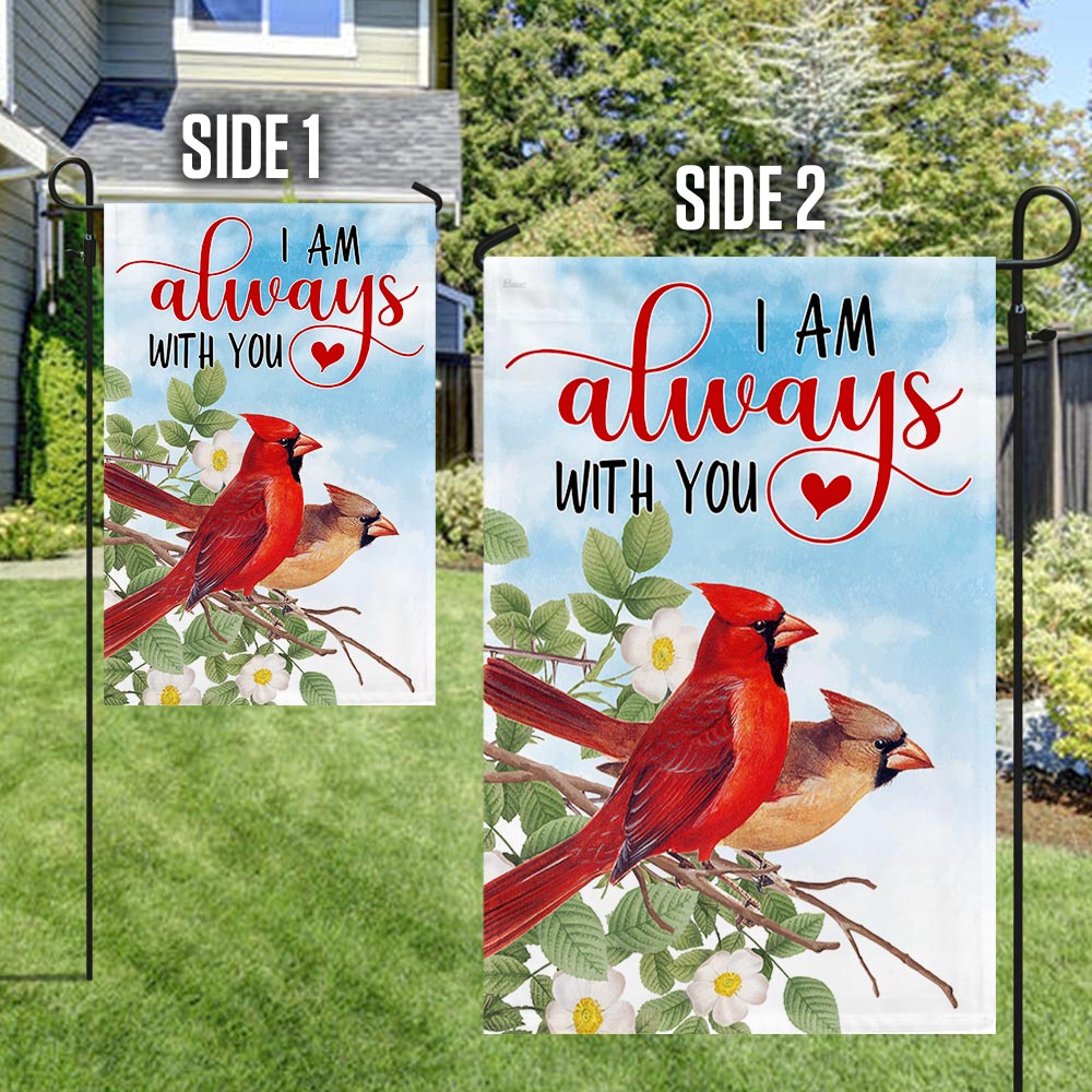 Cardinal I Am Always With You Flag MLN1263F