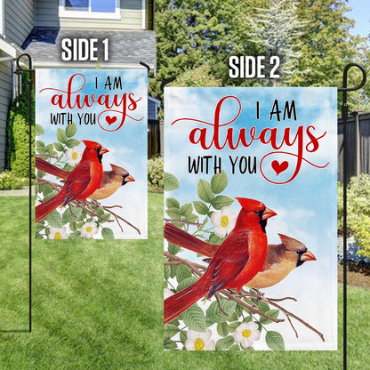 Cardinal I Am Always With You Flag MLN1263F