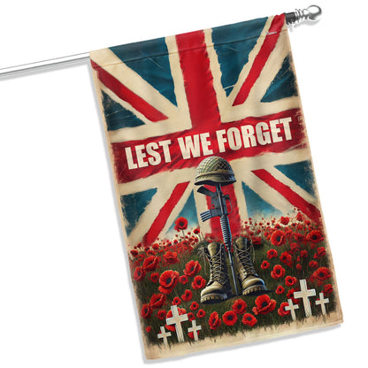 Lest We Forget UK Armed Forces Day Veterans Flag LHB01DTD