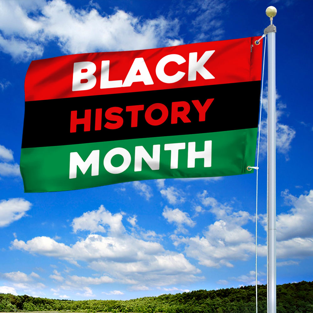Black History Month Grommet Flag TQN2396GF