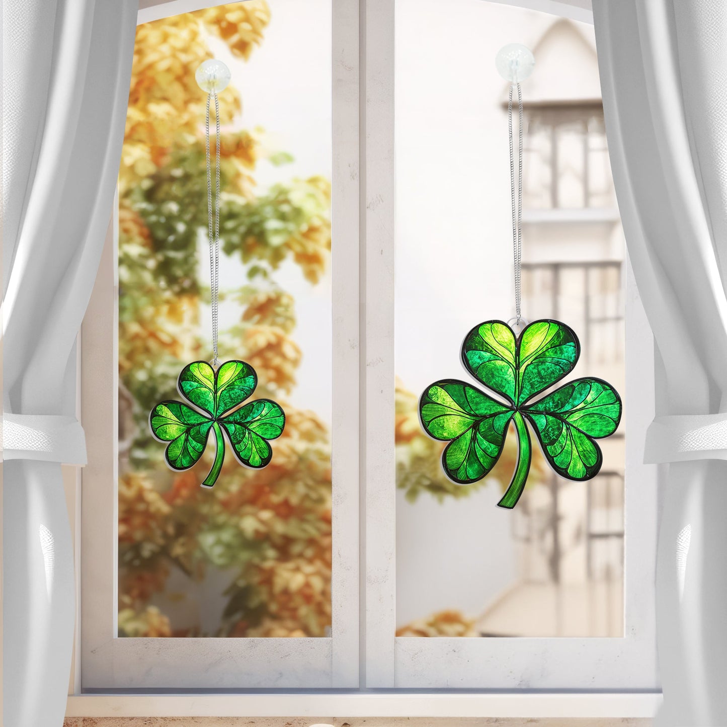 Irish Shamrock St. Patrick's Day Acrylic Suncatcher Hanging TPT2341NGT