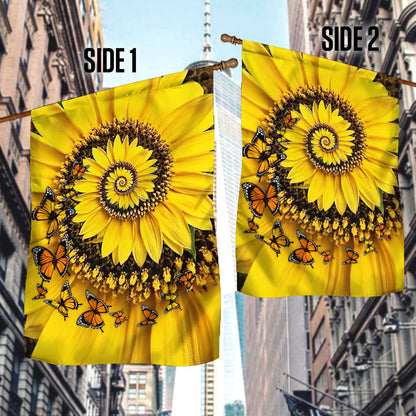 Beautiful Sunflower Home Sweet Home Flag TQN263F
