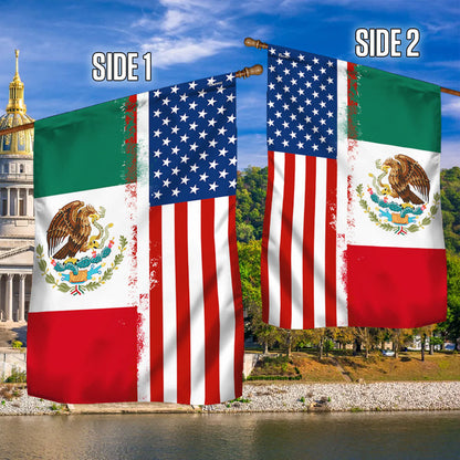 Mexican American Flag USA Mexico Flag TQN4769F