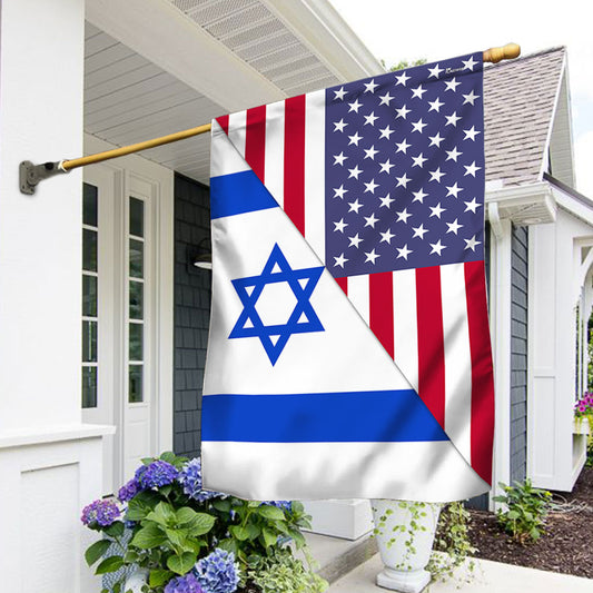 American Israeli Jewish Flag
