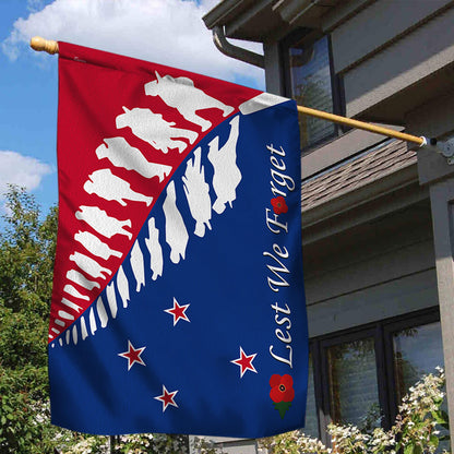 Anzac Day Flag New Zealand Lest We Forget Flag LHA1712F