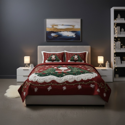 Santa Workshop Wonder 3-Piece Quilted Bedding Set NCU0DK2056