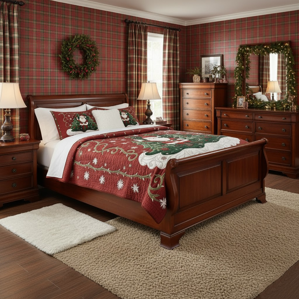 Santa Workshop Wonder 3-Piece Quilted Bedding Set NCU0DK2056