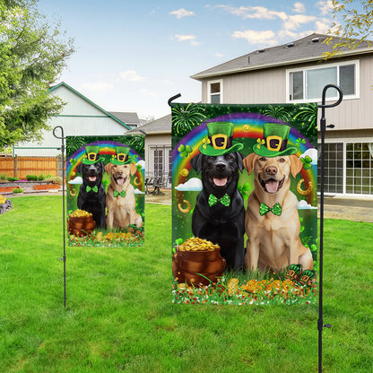 Labrador Retrieve Happy Saint Patrick's Day Irish Flag TPT2629NGT