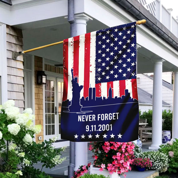 911 Flag Never Forget 911 American U.S. Flag TRL1212F