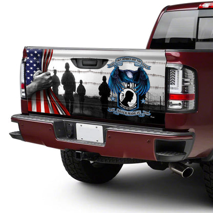Pow Mia True Heroes, You Are Not Forgotten Truck Tailgate Decal Sticker Wrap MBH16F