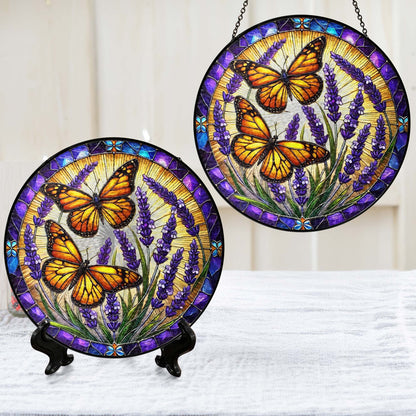 Butterfly Stained Glass Butterflies Decor QTR1083PMN