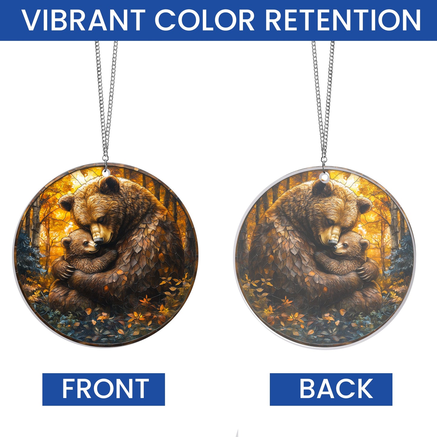 Mama Bear And Cub Mothers Day Acrylic Suncatcher Hanging TQN4873NGT