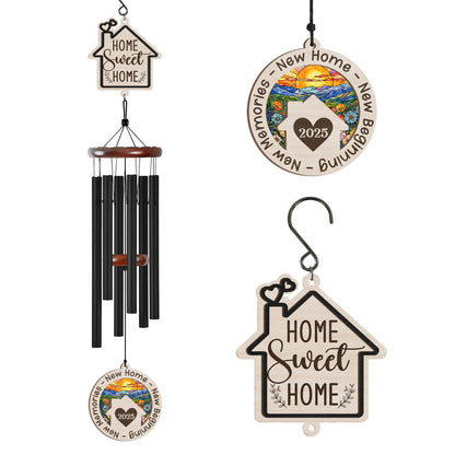 New Home Wind Chimes for Housewarming – Home Sweet Home Gift for New Homeowners