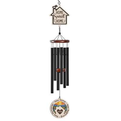New Home Wind Chimes for Housewarming – Home Sweet Home Gift for New Homeowners