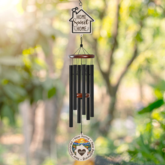New Home Wind Chimes for Housewarming – Home Sweet Home Gift for New Homeowners