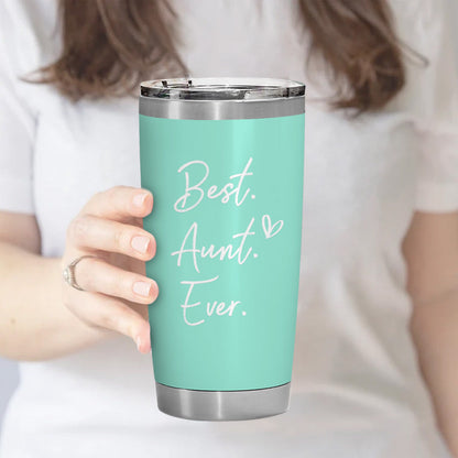 Best Aunt Ever Aunt 20oz Mint Tumbler