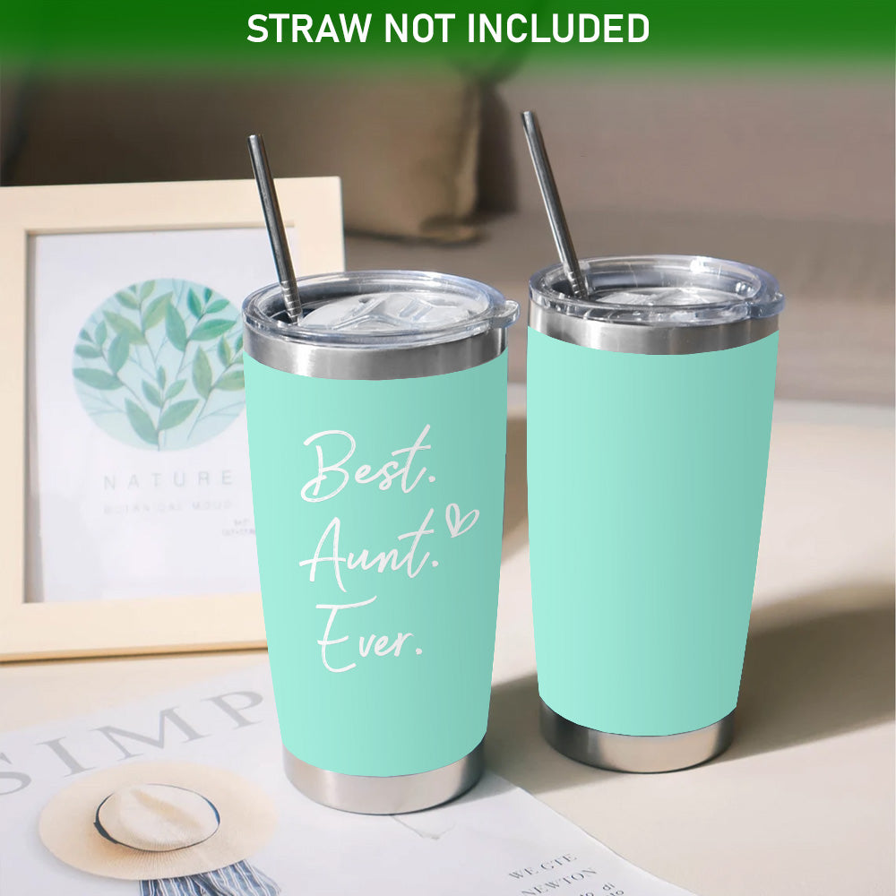 Best Aunt Ever Aunt 20oz Mint Tumbler
