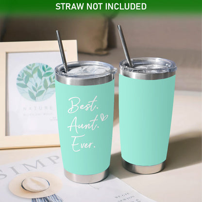 Best Aunt Ever Aunt 20oz Mint Tumbler