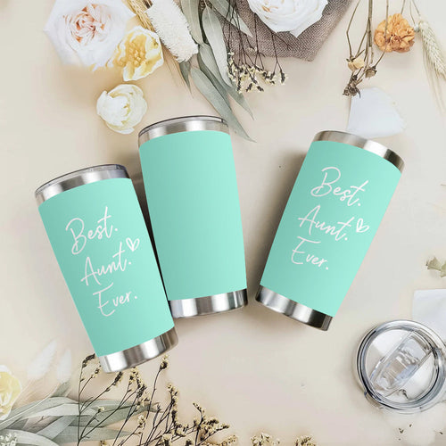 Best Aunt Ever Aunt 20oz Mint Tumbler