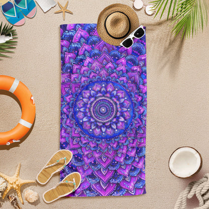Purple Mandala Bohemian Beach Towel TQN5268HVN