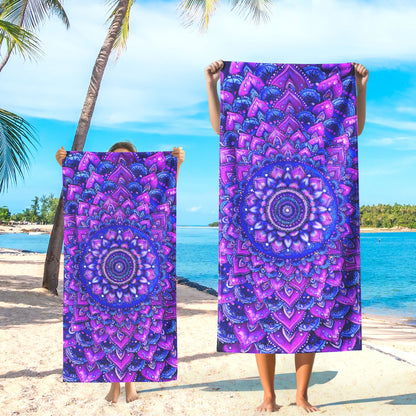 Purple Mandala Bohemian Beach Towel TQN5268HVN