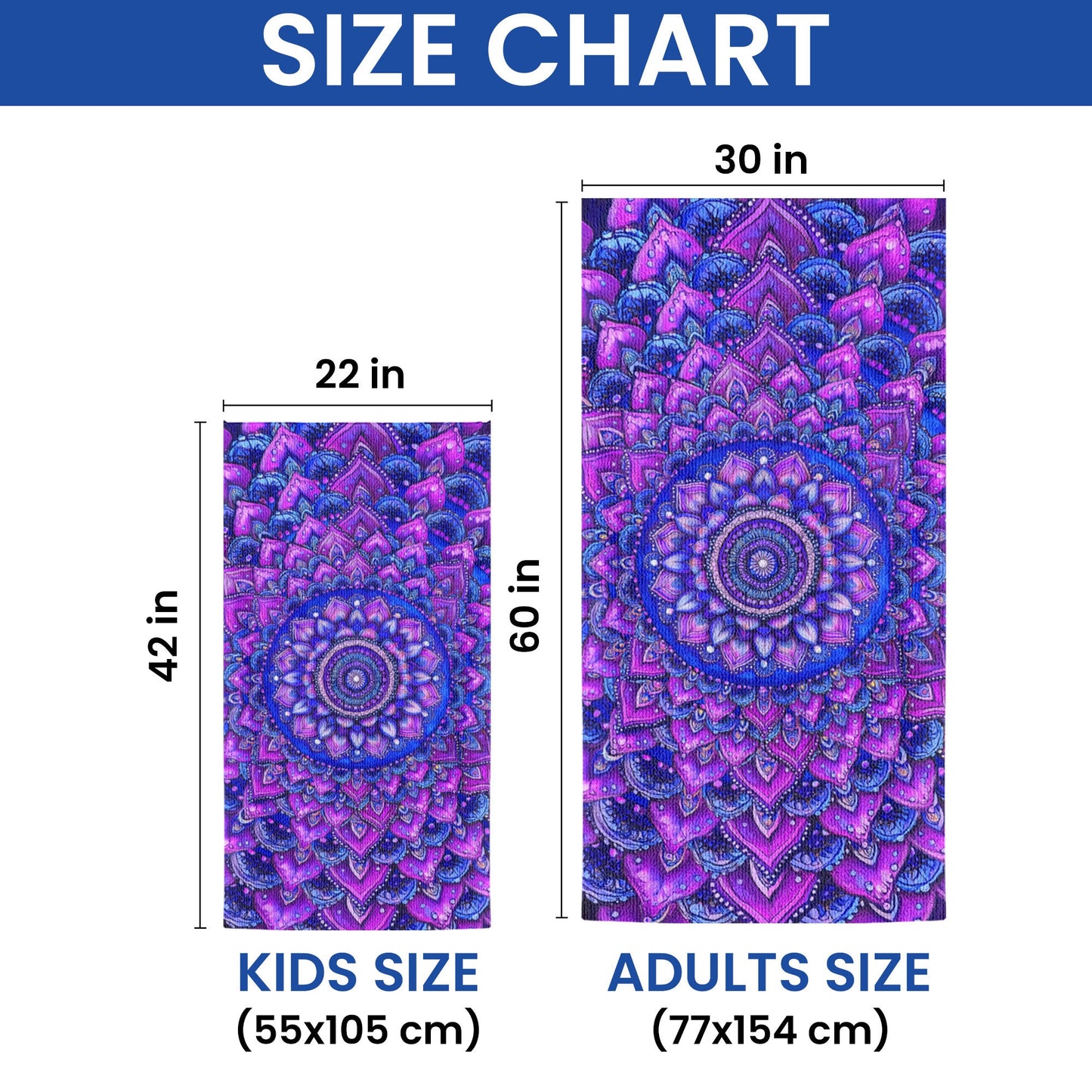 Purple Mandala Bohemian Beach Towel TQN5268HVN