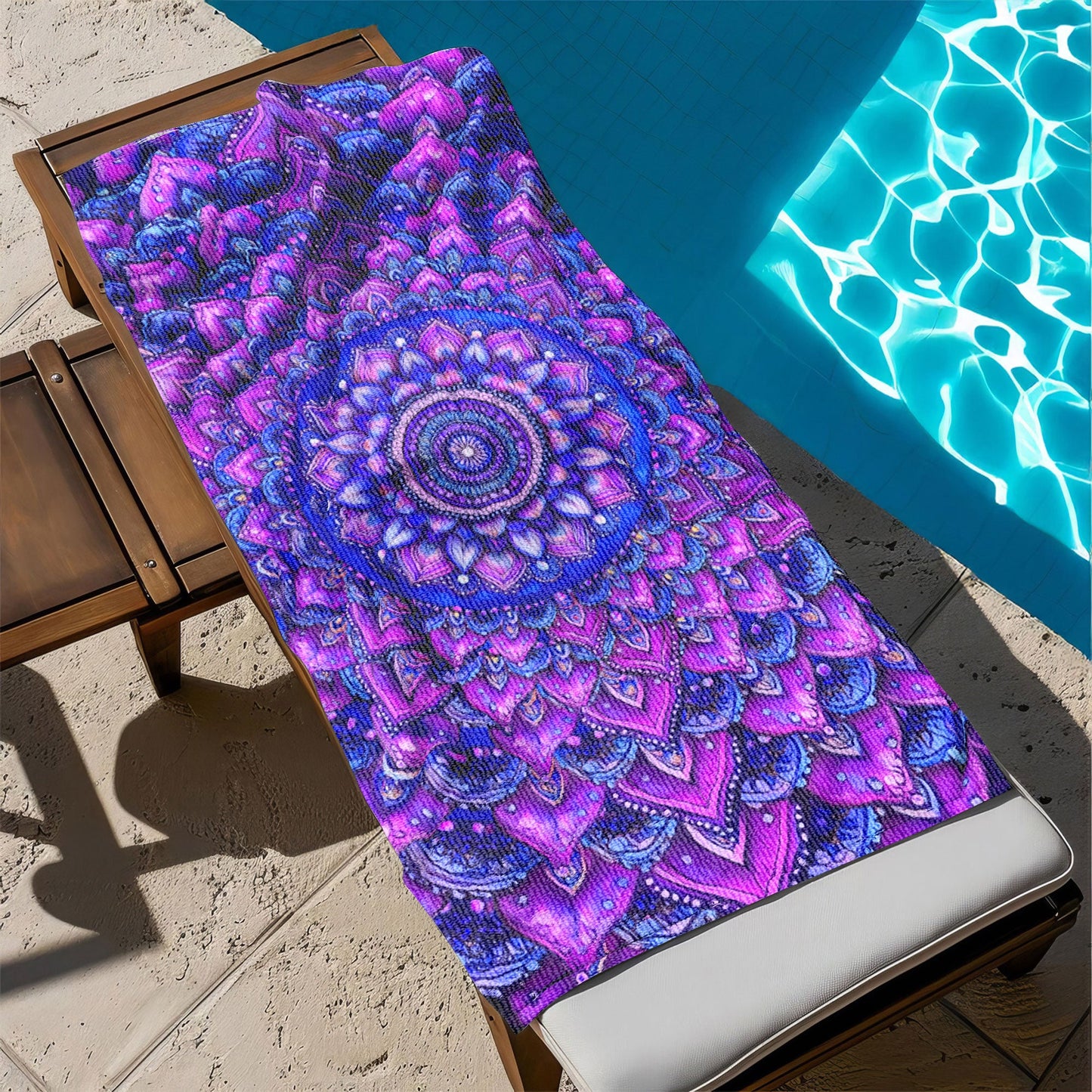 Purple Mandala Bohemian Beach Towel TQN5268HVN