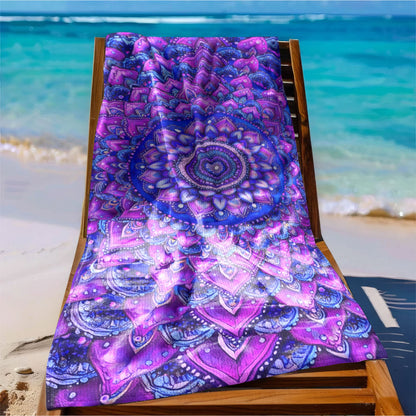 Purple Mandala Bohemian Beach Towel TQN5268HVN