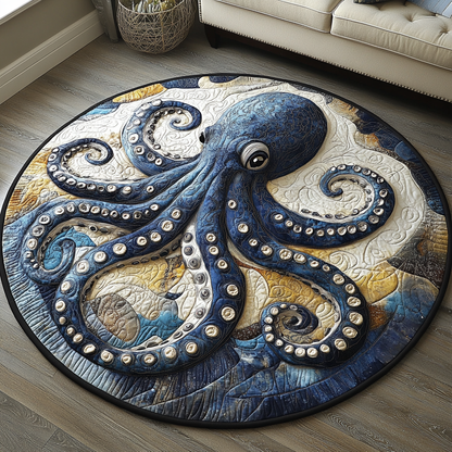 Tentacle Dance Quilted Round Mat NCU0DV3842