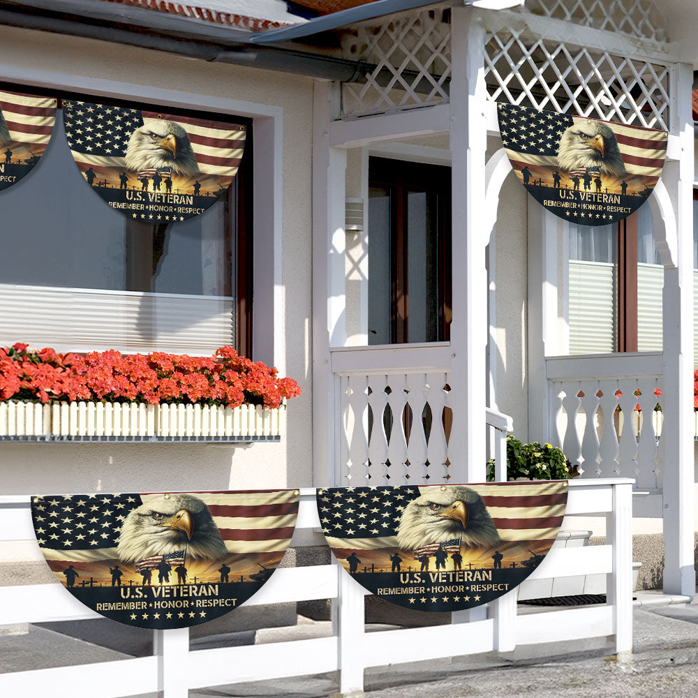 Memorial Day U.S. Veteran Non-Pleated Fan Flag TQN5162TDH