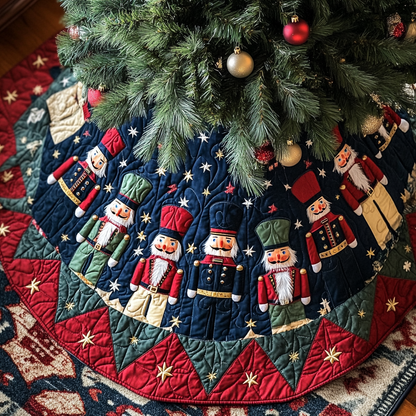 Twirling Nutcracker Magic Quilted Christmas Tree Skirt NCU0DV2307